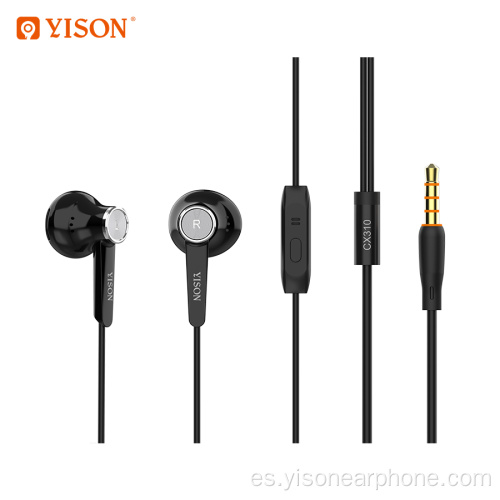 YISON Nuevos auriculares de 3,5 mm bajo